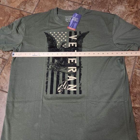 Veteran Graphic T-Shirt – Men’s XXL, Green, Short Sleeve, NWT - Picture 4 of 4